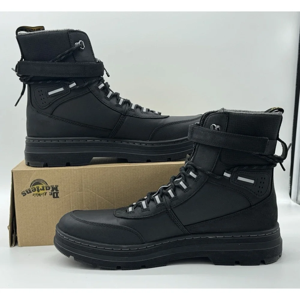 Dr Martens Combs Tech WX Black Waterproof Boots Men's Size 13 32103001